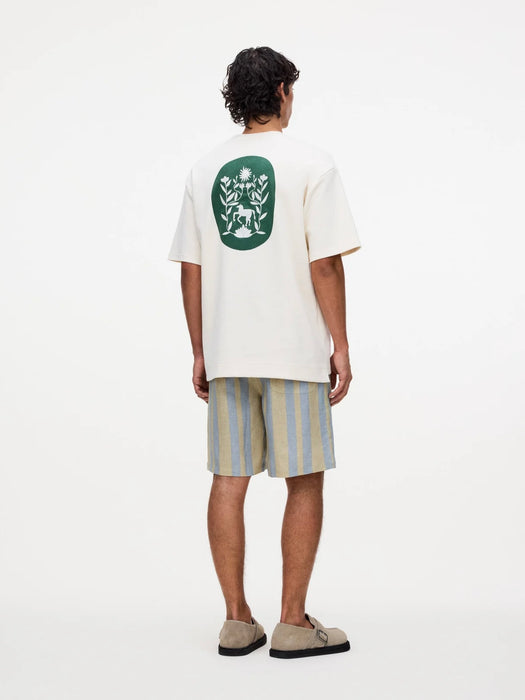 OAS Linen Shorts in Mist Strata