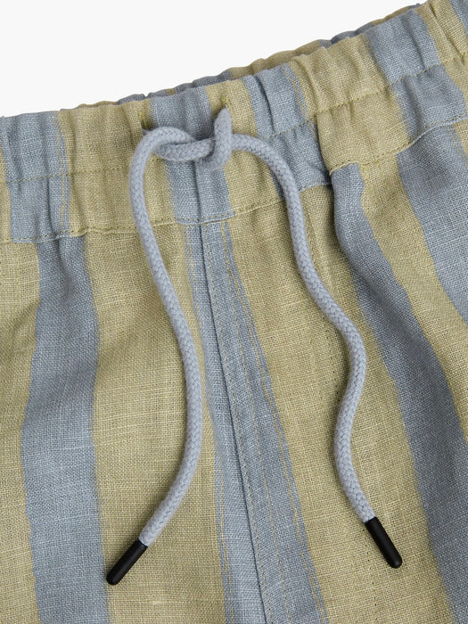 OAS Linen Shorts in Mist Strata