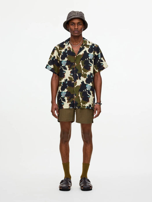 OAS Cuba Linen Shirt in Folagio