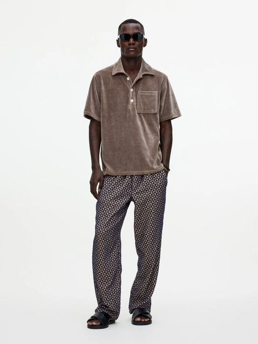 OAS Velour Shirt in Morel Girona