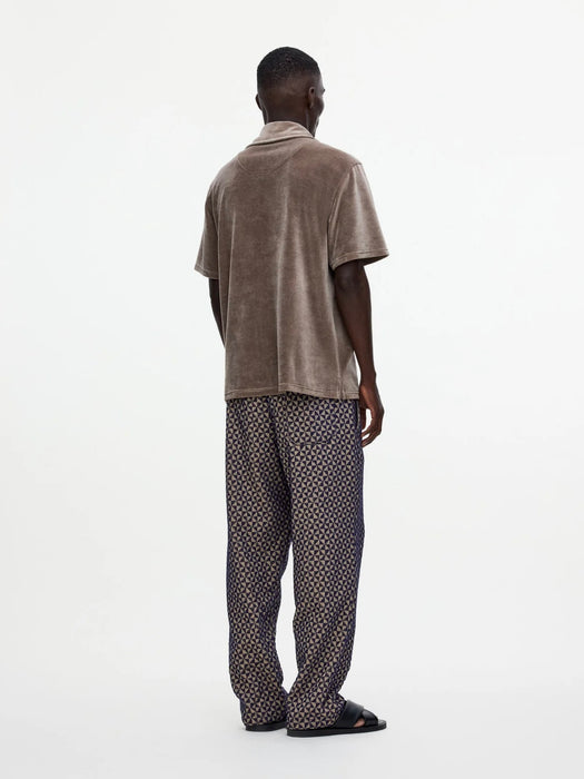 OAS Velour Shirt in Morel Girona