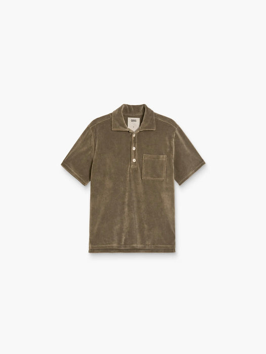 OAS Velour Shirt in Morel Girona