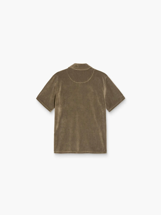 OAS Velour Shirt in Morel Girona
