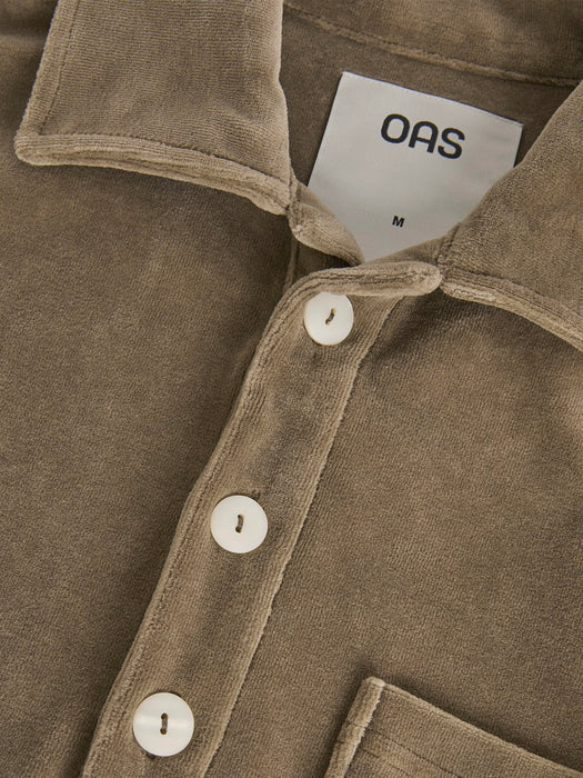 OAS Velour Shirt in Morel Girona