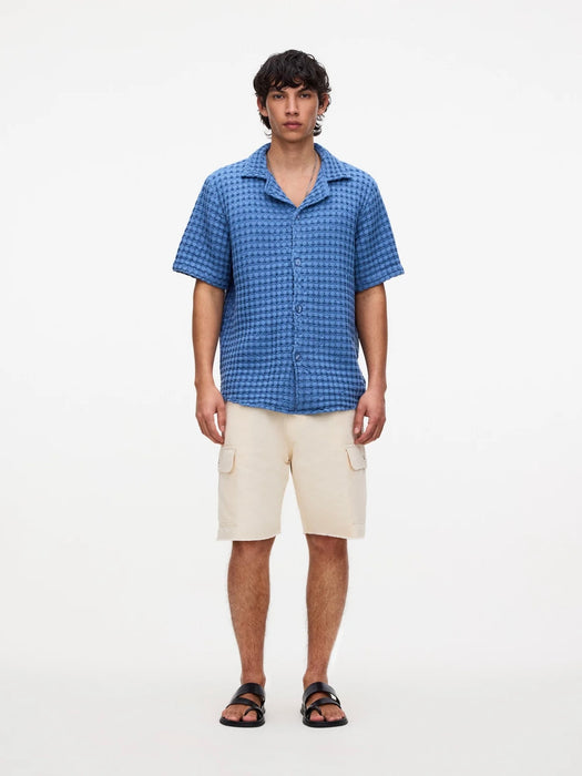 OAS Cuba Waffle Shirt in Coronet