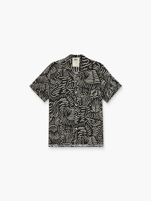 OAS Viscose Shirt in Tar Lorenzo