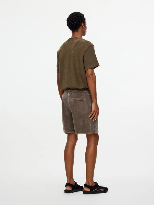 OAS Velour Shorts in Morel