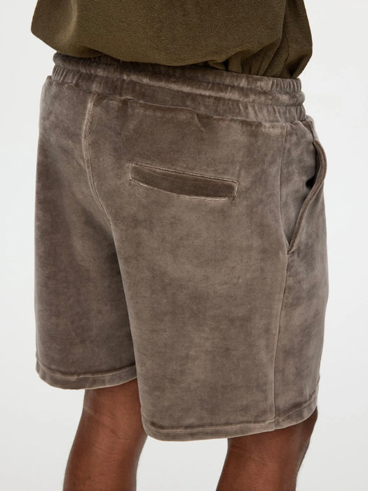OAS Velour Shorts in Morel