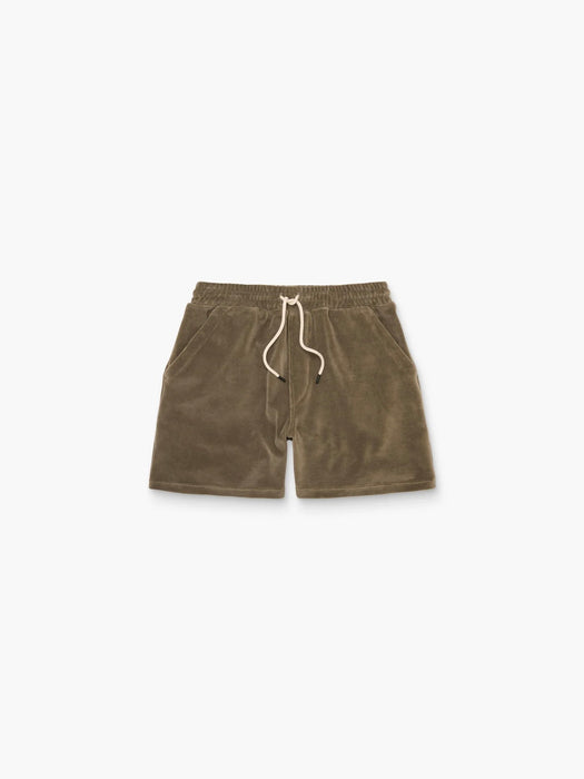 OAS Velour Shorts in Morel