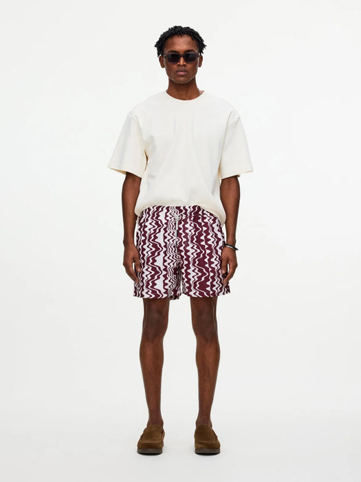 OAS Swim Shorts in Ruby Verve