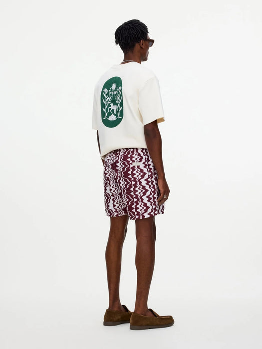 OAS Swim Shorts in Ruby Verve