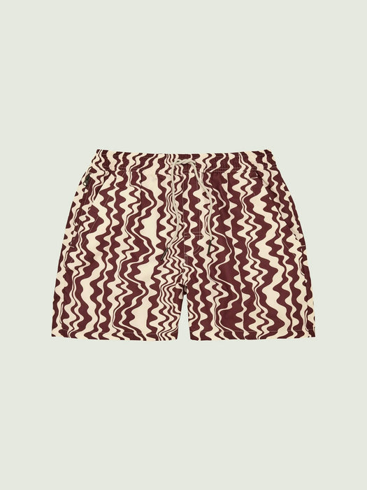 OAS Swim Shorts in Ruby Verve