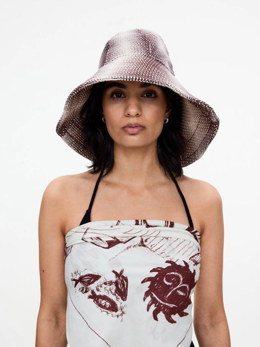 OAS Women  Echo Brim Hat in Merlot Net