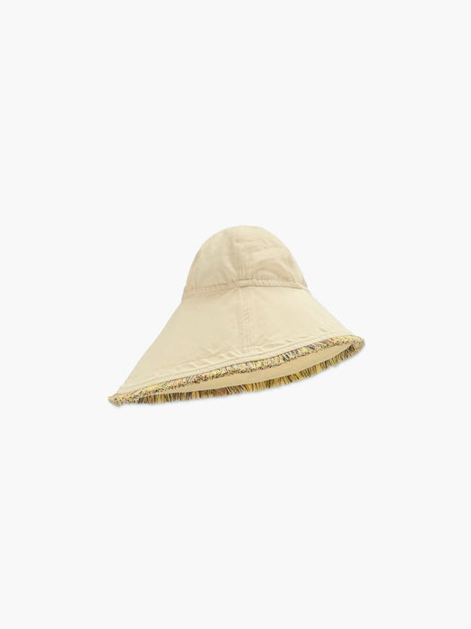 OAS Women Irregular Brim Hat in Ecru Canvas