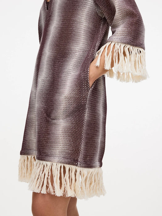 OAS Women Aya Net Dress in Merlot Echo