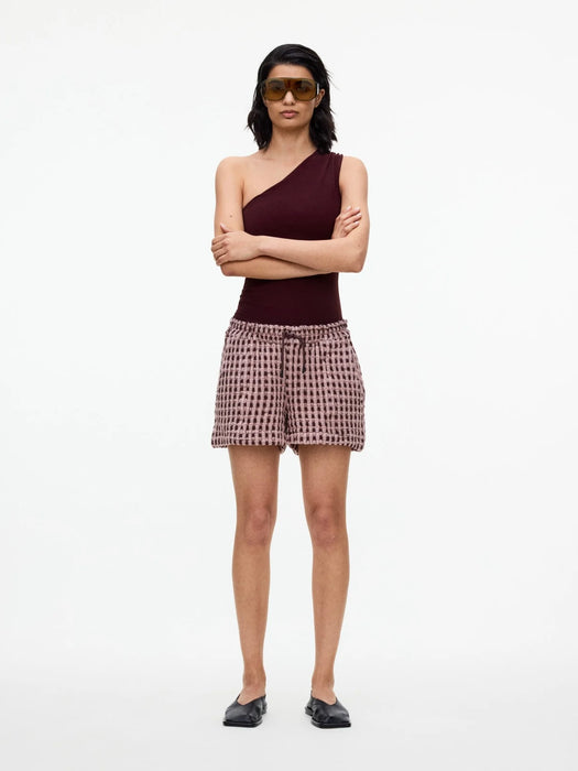 OAS Women Drizzle Waffle Shorts in Ferratelle