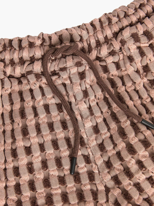 OAS Women Drizzle Waffle Shorts in Ferratelle