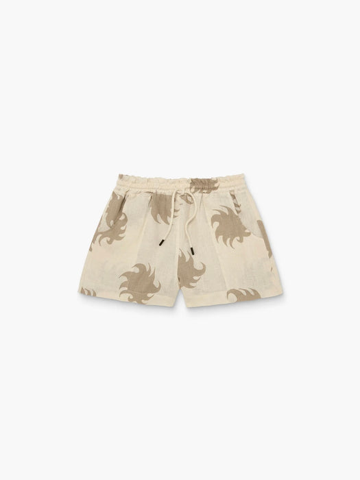 OAS Women Linen Shorts in Hazel Ember