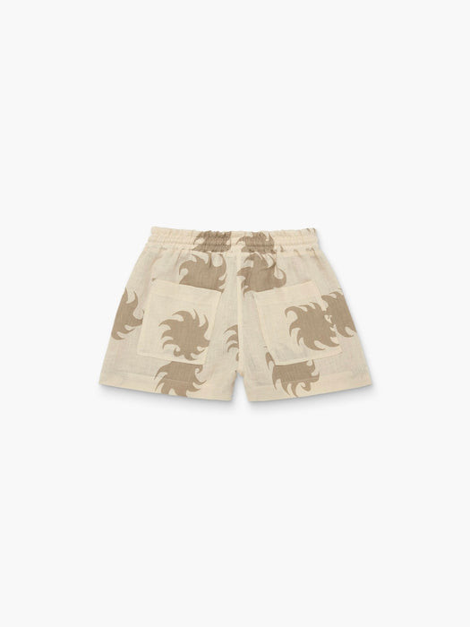 OAS Women Linen Shorts in Hazel Ember