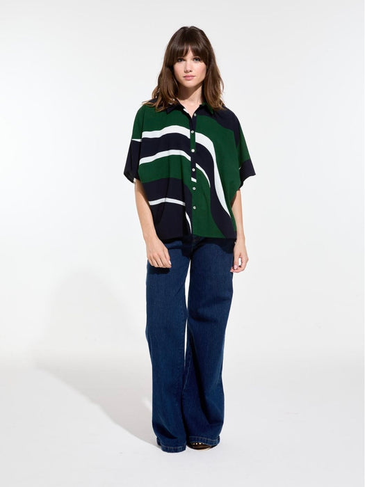 Mapoésie Nora Madone Shirt in Green