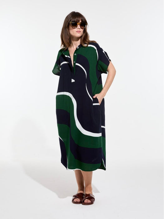 Mapoésie Syracuse Madone Dress in Green