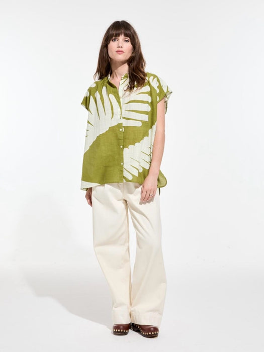 Mapoésie Adele Palma Top in Khaki