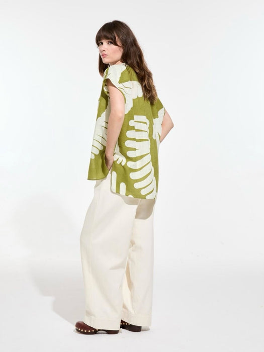 Mapoésie Adele Palma Top in Khaki