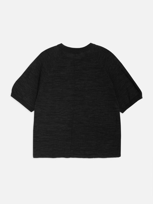 YMC Women Triple Knit T-Shirt in Black