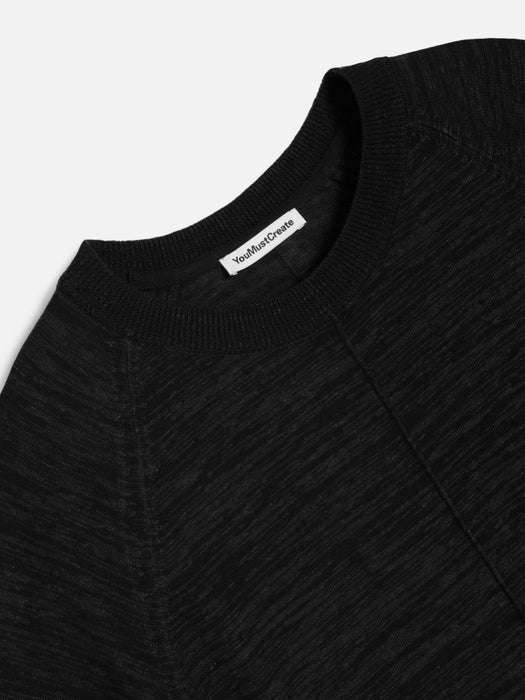 YMC Women Triple Knit T-Shirt in Black