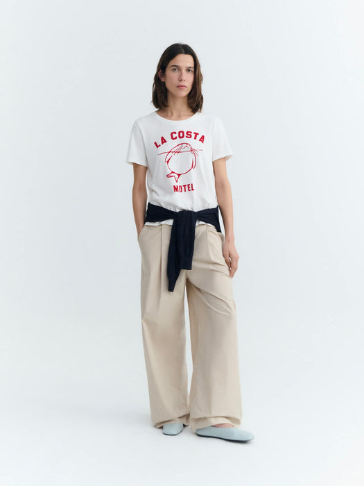 Thinking Mu Animal Motel Ida T-Shirt in White