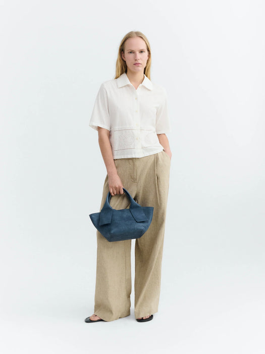 Thinking Mu And Blouse in Vainica White Embroidery