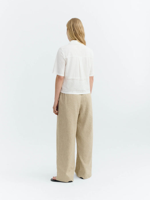 Thinking Mu And Blouse in Vainica White Embroidery