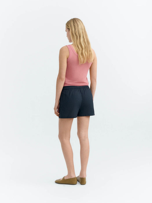 Thinking Mu Geraldine Shorts in Fish Patch Blue