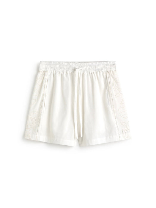 Thinking Mu Geraniol Shorts in Vainica White