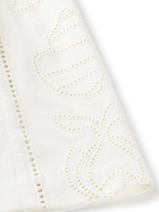 Thinking Mu Geraniol Shorts in Vainica White