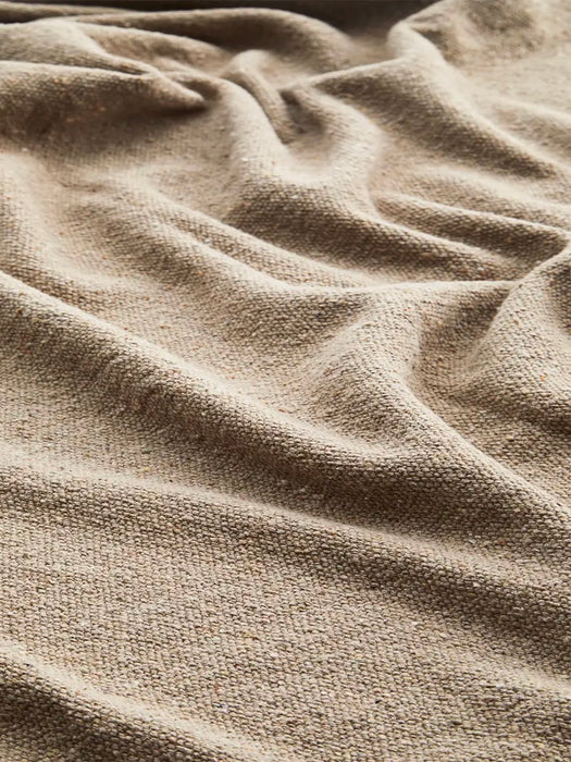 Recycled Cotton Throw in Taupe
