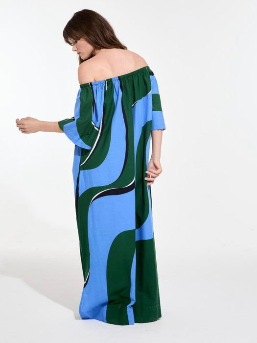 Mapoésie Palao Madone Dress in Teal