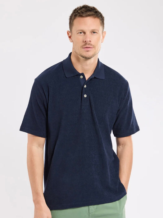 Armor Lux Bouclette Polo in Marine Deep