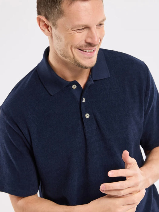 Armor Lux Bouclette Polo in Marine Deep