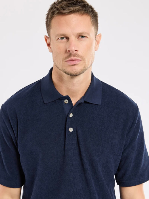Armor Lux Bouclette Polo in Marine Deep