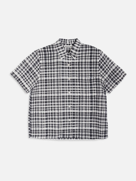 YMC Women Vegas shirt in Charcoal Check
