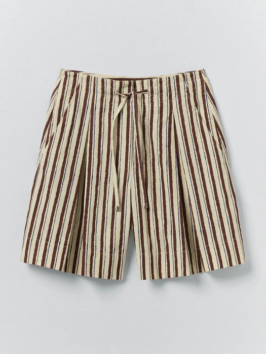 Toast Women Sorbet Stripe Shorts in Pastel Lemon