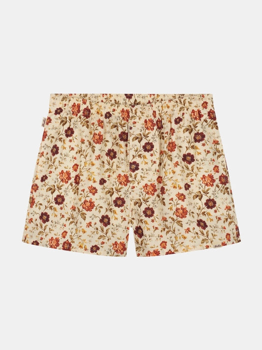 Pockies Boxer Shorts in Floral Off-White