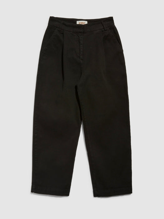 YMC Women Market Trouser in Black Twill