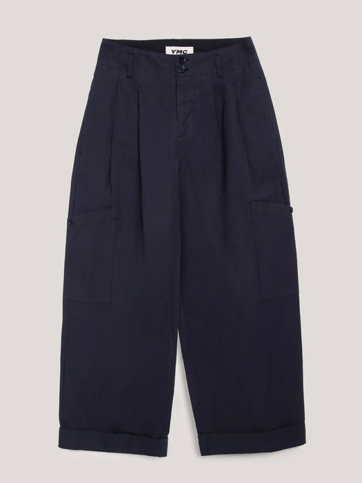 YMC Women Grease Trousers in Navy