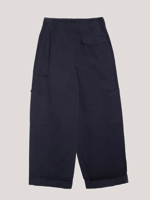 YMC Women Grease Trousers in Navy