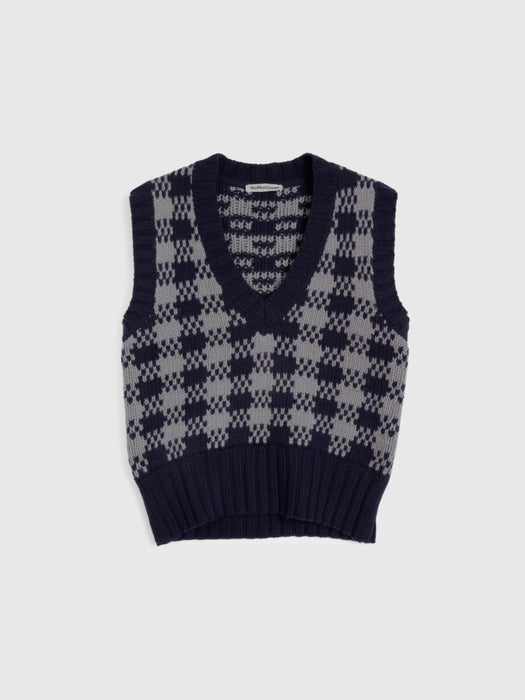 YMC Women Heidi Vest in Navy / Grey