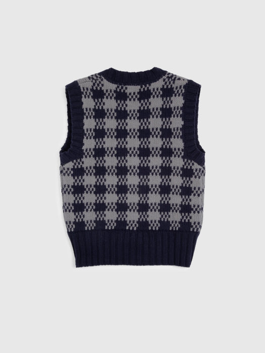 YMC Women Heidi Vest in Navy / Grey
