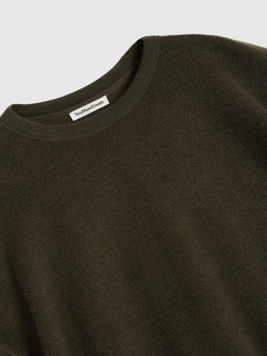 YMC Women Studio Sweatshirt in Dark Green