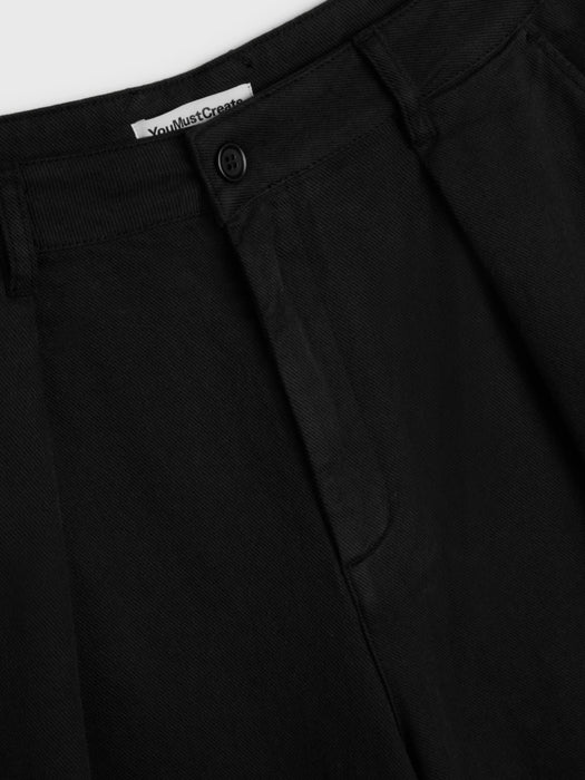 YMC Men Deadbeat Trouser in Black Twill